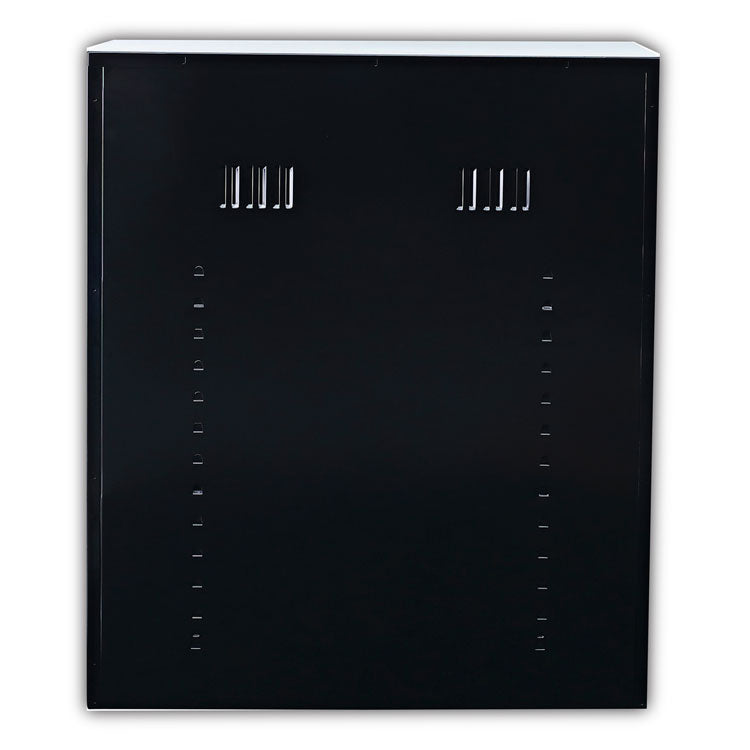 Assembled 42" High Heavy-Duty Welded Storage Cabinet, Two Adjustable Shelves, 36w X 18d, Black