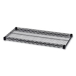 Industrial Wire Shelving Extra Wire Shelves, 36w X 18d, Black, 2 Shelves/carton