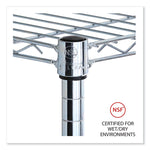 Industrial Wire Shelving Extra Wire Shelves, 36w X 24d, Silver, 2 Shelves/carton