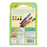 Washable Tripod Grip Crayons, Assorted Colors, 8/Pack