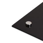Black Glass Dry Erase Board, 96" X 48" (Actual Size: 95" x 47"), Black Surface