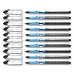 Slider Basic Ballpoint Pen, Stick, Extra-Bold 1.4 mm, Black Ink, Black Barrel, 10/Box