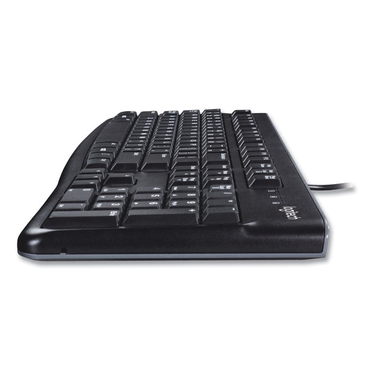 Mk120 Wired Keyboard + Mouse Combo, Usb 2.0, Black