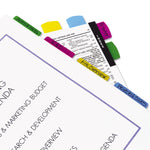 Write-On Index Tabs, 1/5-Cut, Assorted Colors, 2" Wide, 48/Pack