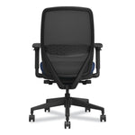 Nucleus Series Recharge Task Chair, Up to 300lb, 16.63" to 21.13" Seat Ht, Navy Seat, Black Back/Base