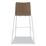 Ruck Laminate Stool, Supports up to 300 lb, 30" Seat Height, Pinnacle Seat/Back, Silver Frame