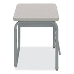 AlphaBetter 2.0 Height-Adjustable Student Desk with Pendulum Bar and Book Box, 27.75" x 19.75" x 22" to 30", Pebble Gray
