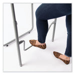 AlphaBetter 2.0 Height-Adjustable Student Desk with Pendulum Bar and Book Box, 27.75" x 19.75" x 22" to 30", Pebble Gray