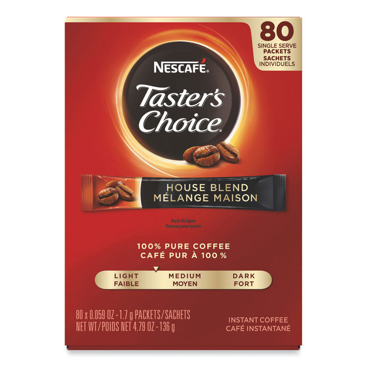 Taster's Choice Stick Pack, House Blend, 80/box