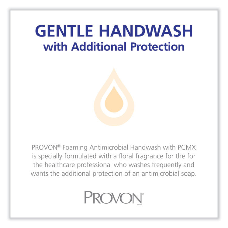 Foaming Antimicrobial Handwash with PCMX Refill, For LTX-12, Floral Scent, 1,200 mL, 2/Carton