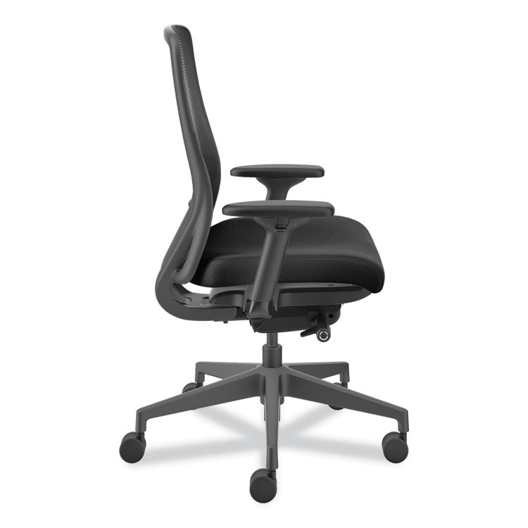 Nucleus Series Recharge Task Chair, Supports Up to 300 lb, 16.63 to 21.13 Seat Height, Black Seat/Back, Black Base