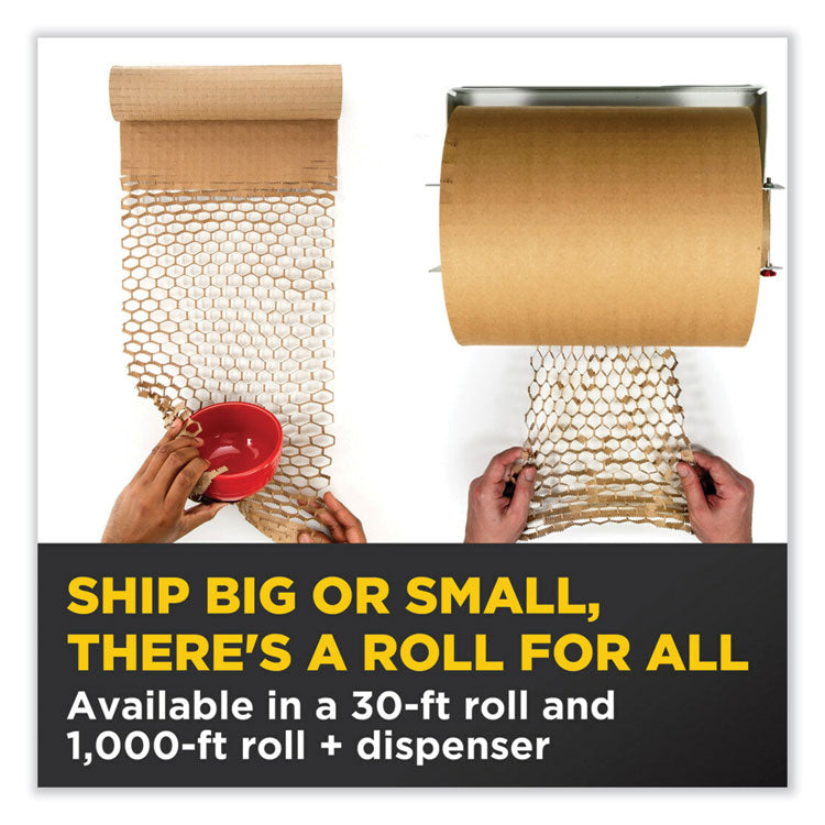 Cushion Lock Protective Wrap, 12" x 30 ft, Brown