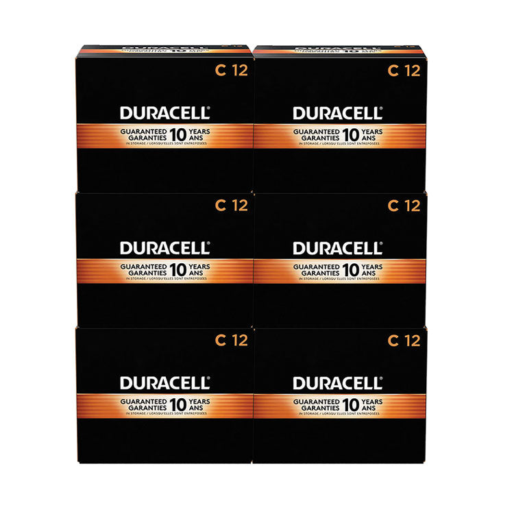 Coppertop Alkaline C Batteries, 72/carton