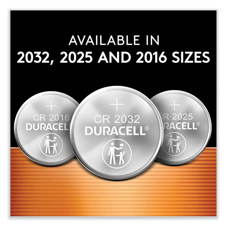 Lithium Coin Batteries With Bitterant, 2025, 4/Pack