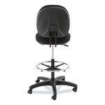 Alera Interval Series Swivel Task Stool, Supports Up To 275 Lb, 23.93" To 34.53" Seat Height, Black Fabric