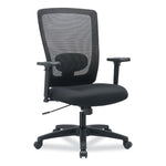 Alera Envy Series Mesh High-Back Multifunction Chair, Supports Up To 250 Lb, 16.88" To 21.5" Seat Height, Black