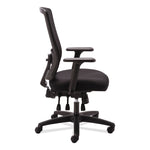 Alera Envy Series Mesh High-Back Multifunction Chair, Supports Up To 250 Lb, 16.88" To 21.5" Seat Height, Black