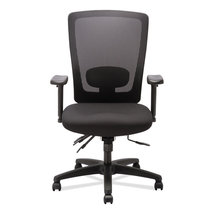 Alera Envy Series Mesh High-Back Multifunction Chair, Supports Up To 250 Lb, 16.88" To 21.5" Seat Height, Black