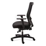 Alera Envy Series Mesh High-Back Multifunction Chair, Supports Up To 250 Lb, 16.88" To 21.5" Seat Height, Black