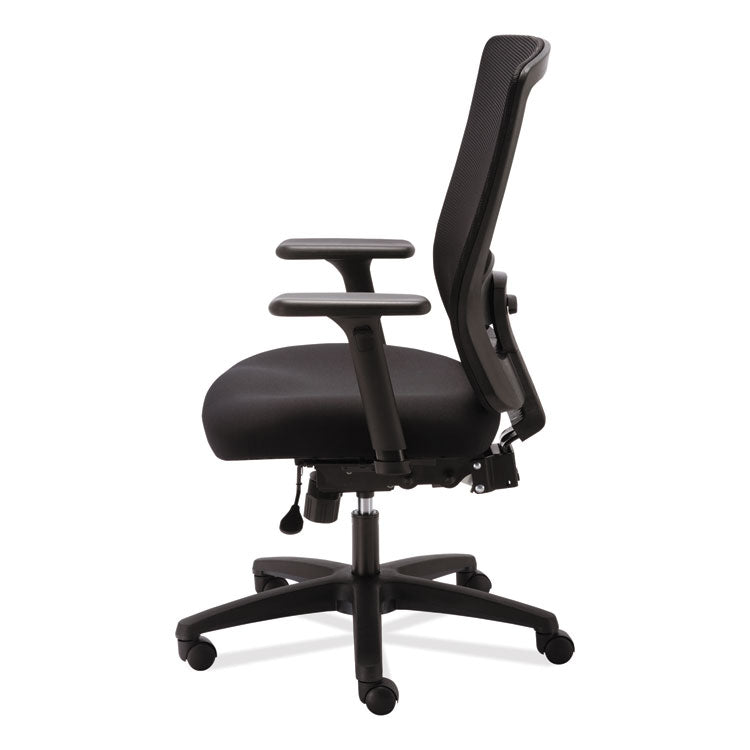 Alera Envy Series Mesh High-Back Multifunction Chair, Supports Up To 250 Lb, 16.88" To 21.5" Seat Height, Black