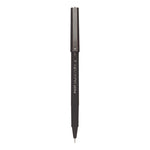 Razor Point Fine Line Porous Point Pen, Stick, Extra-Fine 0.3 Mm, Black Ink, Black Barrel, Dozen