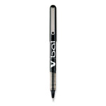 VBall Liquid Ink Rollerball Pen, Stick, Extra-Fine 0.5 mm, Black Ink, Black/Clear Barrel, Dozen
