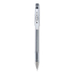 G-TEC-C Ultra Gel Pen, Stick, Ultra-Fine 0.4 mm, Black Ink, Clear/Black Barrel, Dozen