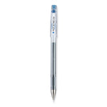 G-TEC-C Ultra Gel Pen, Stick, Ultra-Fine 0.4 mm, Blue Ink, Clear/Blue Barrel, Dozen