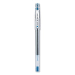 G-TEC-C Ultra Gel Pen, Stick, Ultra-Fine 0.4 mm, Blue Ink, Clear/Blue Barrel, Dozen