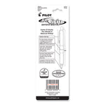 Dr. Grip Center of Gravity Ballpoint Pen, Retractable, Medium 1 mm, Black Ink, Silver/Pink Barrel