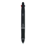 Dr. Grip 4 + 1 Multi-Color Ballpoint Pen/Pencil, Retractable, 0.7mm Pen/0.5mm Pencil, Black/Blue/Green/Red Ink, Black Barrel