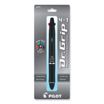 Dr. Grip 4 + 1 Multi-Color Ballpoint Pen/Pencil, Retractable, 0.7mm Pen/0.5mm Pencil, Black/Blue/Green/Red Ink, Black Barrel