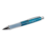 Dr. Grip Gel Pen, Retractable, Fine 0.7 mm, Black Ink, Translucent Blue Barrel