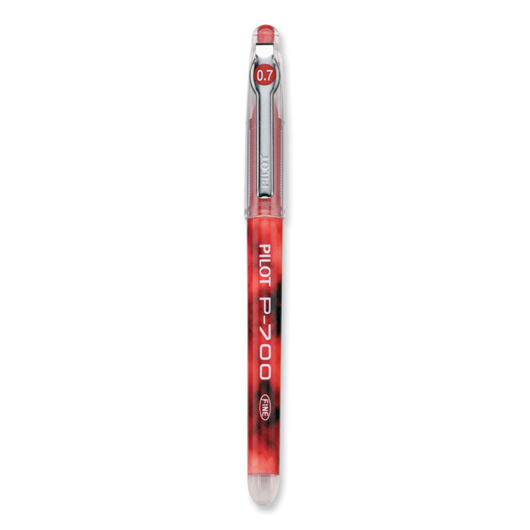 Precise P-700 Gel Pen, Stick, Fine 0.7 Mm, Red Ink, Red Barrel, Dozen