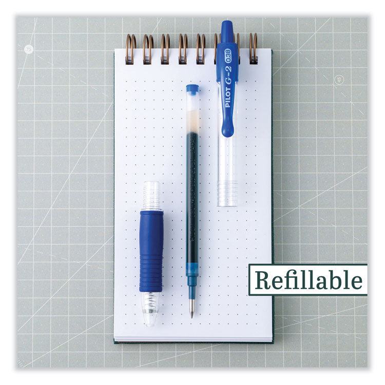 Refill For Pilot B2p, Dr Grip, G2, G6, Mr Metropolitan, Precise Begreen And Q7 Gel Pens, Extra-Fine Tip, Blue Ink, 2/pack