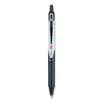 VBall RT Liquid Ink Rollerball Pen, Retractable, Extra-Fine 0.5 mm, Black Ink, Black/White Barrel