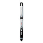 VBall RT Liquid Ink Rollerball Pen, Retractable, Extra-Fine 0.5 mm, Black Ink, Black/White Barrel