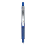 VBall RT Liquid Ink Rollerball Pen, Retractable, Fine 0.7 mm, Blue Ink, Blue/White Barrel