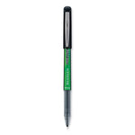 Precise V5 BeGreen Rollerball Pen, Stick, Extra-Fine 0.5 mm, Black Ink, Black Barrel, Dozen