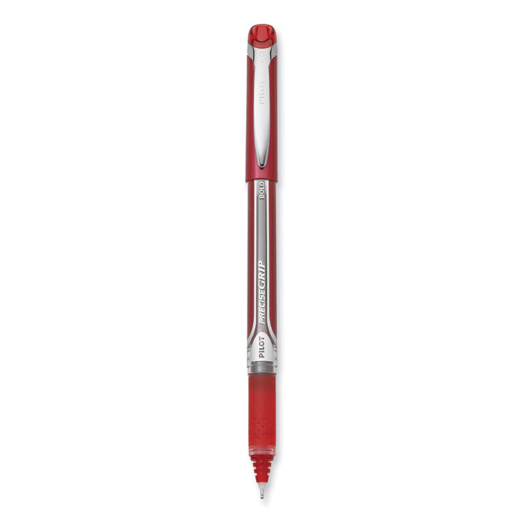 Precise Grip Rollerball Pen, Stick, Bold 1 mm, Red Ink, Red Barrel