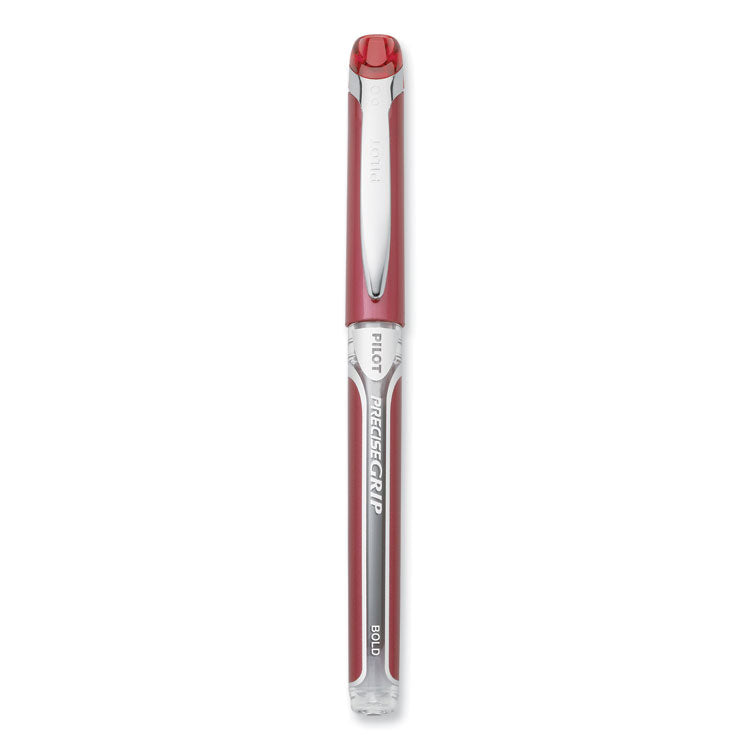 Precise Grip Rollerball Pen, Stick, Bold 1 mm, Red Ink, Red Barrel