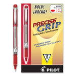 Precise Grip Rollerball Pen, Stick, Bold 1 mm, Red Ink, Red Barrel
