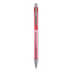 Better Ballpoint Pen, Retractable, Fine 0.7 Mm, Red Ink, Translucent Red Barrel, Dozen