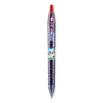 B2p Bottle-2-Pen Recycled Gel Pen, Retractable, Fine 0.7 Mm, Red Ink, Translucent Blue Barrel