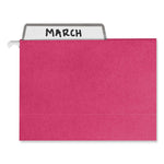 Colored Hanging File Folders with ProTab Kit, Letter Size, 1/3-Cut, Red