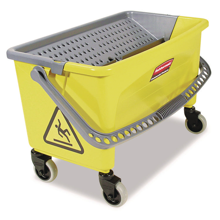 HYGEN Press Wring Bucket for Microfiber Flat Mops, 43 qt, Yellow