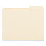 Top Tab File Folders, 1/3-Cut Tabs: Right Position, Letter Size, 0.75" Expansion, Manila, 100/Box