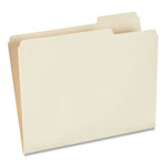 Top Tab File Folders, 1/3-Cut Tabs: Right Position, Letter Size, 0.75" Expansion, Manila, 100/Box