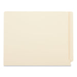 Reinforced End Tab Fastener Folders, 0.75" Expansion, 2 Fasteners, Letter Size, Manila Exterior, 50/Box