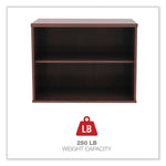 Alera Open Office Desk Series Low Storage Cabinet Credenza, Woodgrain Laminate, 29.5w x 19.13d x 22.78h, Medium Cherry